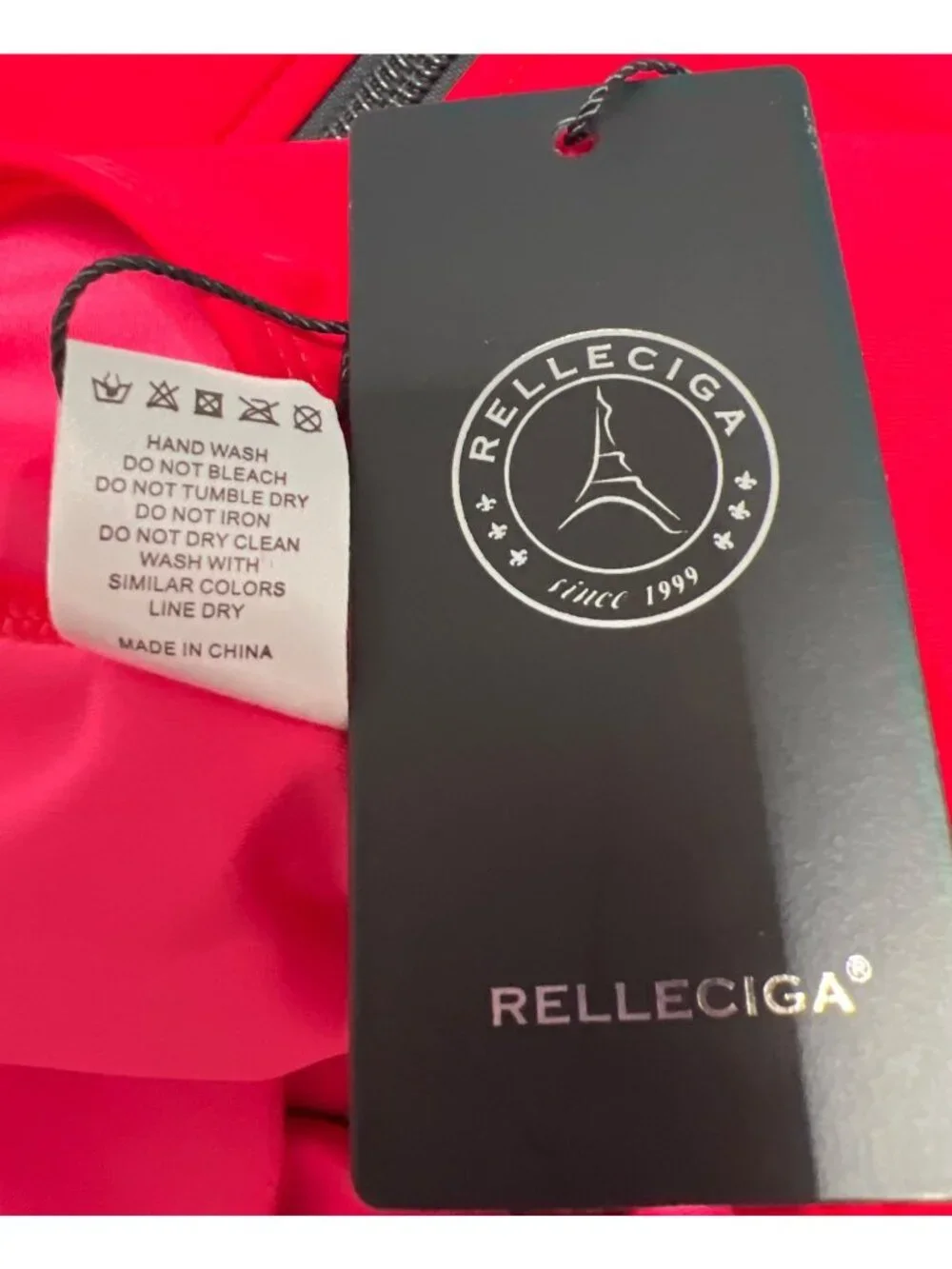 Relleciga Womens One Piece Swimsuit Long Sleeve Rash Guard UV Protection Size L